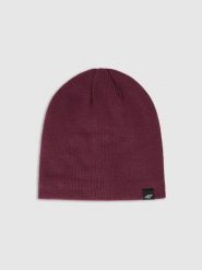 4F Czapka zimowa męska - czerwona L. Czerwone czapki zimowe 4F, bez wzorów, z syntetyku. Za 39.99 zł.