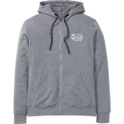 Bluza rozpinana z odblaskowymi elementami Slim Fit bonprix szary melanż. Bluzy z kapturem marki bonprix. Za 109.99 zł.