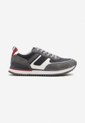 Granatowe Buty Sportowe Sneakersy na Podeszwie z Tłoczeniami Elanoveia. Niebieskie buty sportowe casual Born2be, bez wzorów, z jeansu, bez zapięcia. W wyprzedaży za 151.99 zł.