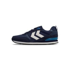 Sneakersy Hummel Monaco 86 NS. Niebieskie buty sportowe casual Hummel, bez wzorów, z syntetyku, bez zapięcia. Za 286.50 zł.