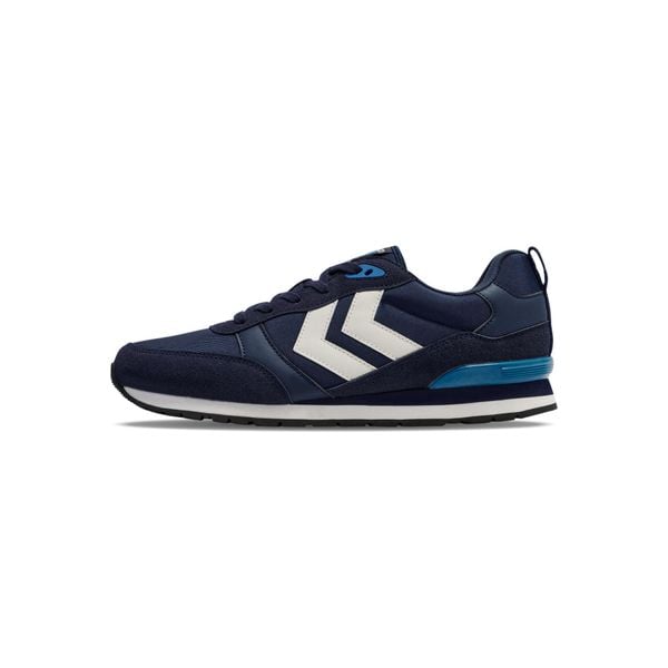 Sneakersy Hummel Monaco 86 NS. Niebieskie buty sportowe casual Hummel, bez wzorów, z syntetyku, bez zapięcia. Za 286.50 zł.