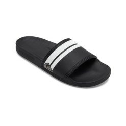 Sandały wsuwane dla Mężczyzn RIVI SLIDE Multicolore. Czarne sandały Quiksilver, z gumy, bez zapięcia. Za 169.99 zł.
