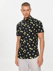 Jack&Jones Koszula Sunshade 12249217 Czarny Slim Fit. Czarne koszule Jack&Jones, l, bez wzorów, z bawełny, bez kołnierzyka, bez ramiączek. Za 99.99 zł.
