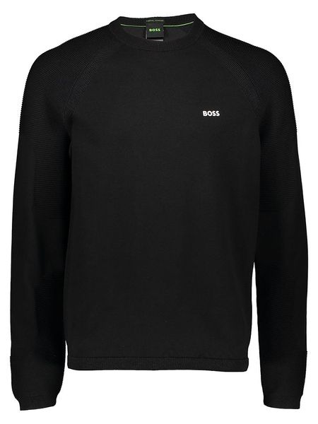 Hugo Boss Fashion Sweter w kolorze czarnym rozmiar: L. Czarne swetry nierozpinane Hugo Boss Fashion, l, bez wzorów, bez kołnierzyka, bez ramiączek. Za 427.95 zł.