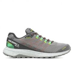 Buty do biegania męskie Merrell Fly Strike Gtx. Szare buty do biegania Merrell, bez wzorów, z materiału, bez zapięcia, do biegania. Za 619.00 zł.