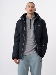 4F Kurtka narciarska 4FAW23TTJAM284 Czarny Regular Fit. Czarne kurtki narciarskie i snowboardowe 4F, m, bez wzorów, z syntetyku, narciarskie. Za 949.99 zł.