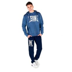 Męska zapinana na zamek bluza z kapturem Leone 1947 Apparel. Niebieskie bluzy LEONE 1947 APPAREL, l, bez wzorów, z tkaniny, z kapturem. W wyprzedaży za 154.80 zł.