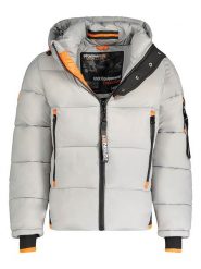 Geographical Norway Kurtka zimowa "Calix" w kolorze szarym rozmiar: S. Szare kurtki Geographical Norway, na zimę, s, bez wzorów, bez kaptura. Za 325.03 zł.