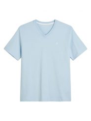 Marc O´Polo Koszulka w kolorze błękitnym rozmiar: 3XL. Niebieskie bezrękawniki xl, bez wzorów, z bawełny, bez kołnierzyka, bez ramiączek. Za 75.16 zł.