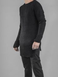 Barbarossa Moratti Sweter | BM16-5004-1-23 | Mężczyzna | Czarny. Czarne swetry nierozpinane Barbarossa Moratti, m, bez wzorów, z dzianiny, bez kołnierzyka, bez ramiączek. W wyprzedaży za 229.00 zł.