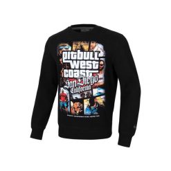 Bluza męska Pitbull Most Wanted. Czarne bluzy PITBULL, m, bez wzorów, bez kaptura. W wyprzedaży za 185.90 zł.