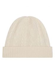 AUTHENTIC CASHMERE Kaszmirowa czapka "Scott" w kolorze kremowym rozmiar: onesize. Brązowe czapki zimowe AUTHENTIC CASHMERE, bez wzorów, z kaszmiru. Za 192.33 zł.