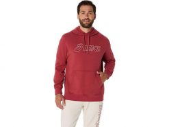 Bluza z kapturem Asics Oth. Czerwone bluzy z kapturem ASICS, l, bez wzorów, z bawełny, z kapturem. Za 265.70 zł.