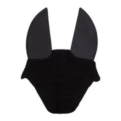 Czapka z muchą dla koni Equestro Silence. Czarne krawaty i muchy EQUESTRO, bez wzorów. Za 155.23 zł.