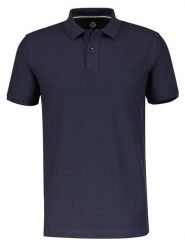 Lerros Koszulka polo w kolorze granatowym rozmiar: L. Niebieskie koszulki polo Lerros, l, bez wzorów, z bawełny, bez kołnierzyka, bez ramiączek. Za 96.60 zł.