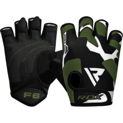 Rękawiczki RDX Sublimation F6. Zielone rękawiczki RDX SPORTS, bez wzorów, z elastanu. Za 52.99 zł.
