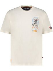 Geographical Norway Koszulka "Jakado" w kolorze beżowym rozmiar: XXL. Brązowe bezrękawniki Geographical Norway, xxl, bez wzorów, z bawełny, bez kołnierzyka, bez ramiączek. Za 52.67 zł.
