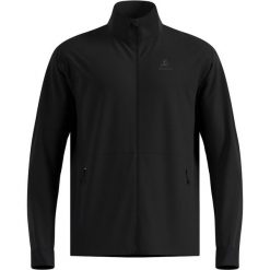 Kurtka przeciwwiatrowa Odlo Jacket ESSENTIAL WARM. Czarne kurtki ODLO, bez wzorów, bez kaptura. Za 539.99 zł.