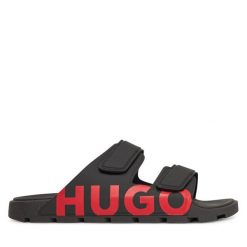 Klapki HUGO. Czarne klapki Hugo. Za 379.99 zł.