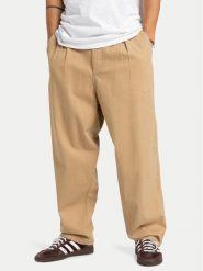 Quiksilver Spodnie cargo Urban Chill EQYNP03327 Beżowy Oversize. Brązowe spodnie materiałowe Quiksilver, l, bez wzorów, z bawełny. Za 369.99 zł.