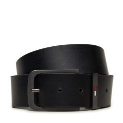 Pasek Męski Tommy Jeans. Czarne paski Tommy Jeans, bez wzorów, z jeansu. Za 159.99 zł.