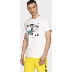 T-shirt męski TSM254 - biały. T-shirty marki 4F. Za 59.99 zł.