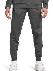 Under Armour Spodnie dresowe "Fleece" w kolorze antracytowym rozmiar: XL. Czarne spodnie treningowe długie Under Armour, xl, bez wzorów, z dresówki. Za 174.84 zł.