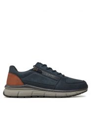 Bugatti Sneakersy 331-AOS01-5200 Granatowy. Niebieskie buty sportowe casual Bugatti, bez wzorów, ze skóry, bez zapięcia. Za 299.99 zł.