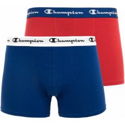 Męskie bokserki Champion 2-pack czerwono-koralowe S. Brązowe bokserki Champion, m, bez wzorów, z jersey. Za 185.99 zł.