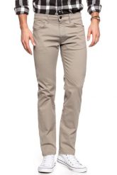 LEE SPODNIE MĘSKIE DAREN ZIP FLY TIMBERWOLF L707SC97 112118452. Brązowe spodnie materiałowe Lee, na co dzień, l, bez wzorów, z materiału. W wyprzedaży za 89.99 zł.