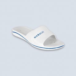 Klapki basenowe męskie Nabaiji 100 Plus. Białe klapki NABAIJI. Za 59.99 zł.