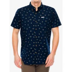 Koszula męska Columbia Rapid Rivers Printed Short Sleeve Shirt. Niebieskie koszule Columbia, m, bez wzorów, bez kołnierzyka, bez ramiączek. Za 193.99 zł.
