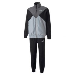 Tkany dres Puma Cl. Czarne komplety dresowe Puma, m, bez wzorów, z dresówki, bez ramiączek. Za 255.35 zł.