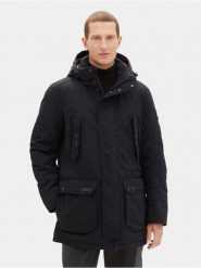 Tom Tailor Kurtka przejściowa 1037356 Czarny Regular Fit. Czarne kurtki Tom Tailor, m, bez wzorów, z syntetyku, bez kaptura. Za 539.99 zł.