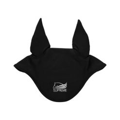 Czapka z muchą dla koni Supreme. Czarne krawaty i muchy SUPREME, bez wzorów. Za 103.20 zł.