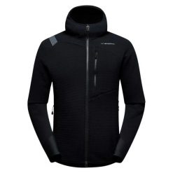 Polarowa kurtka z kapturem La Sportiva Bristen. Czarne kurtki La Sportiva, l, bez wzorów, z elastanu, z kapturem. Za 921.55 zł.