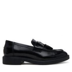 Półbuty Vagabond Shoemakers. Czarne eleganckie półbuty Vagabond Shoemakers, bez wzorów, bez obcasa, bez zapięcia. Za 569.99 zł.
