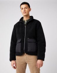 MĘSKA KURTKA PRZEJŚCIOWA WRANGLER WESTERN LINER BLACK W4F4YA100 112141368. Czarne kurtki Wrangler, m, bez wzorów, bez kaptura. Za 269.99 zł.