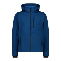 Softshellowa kurtka wodoodporna CMP. Niebieskie kurtki przeciwdeszczowe CMP, m, bez wzorów, z softshellu, bez kaptura. Za 459.50 zł.