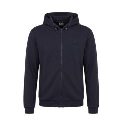 Bluza EA7 Emporio Armani z kapturem. Niebieskie bluzy z kapturem EA7, m, bez wzorów, z elastanu, z kapturem. Za 659.10 zł.