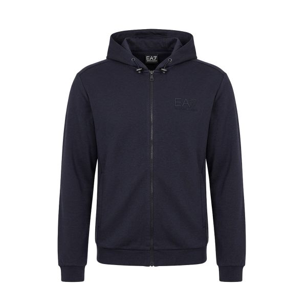 Bluza EA7 Emporio Armani z kapturem. Niebieskie bluzy z kapturem EA7, m, bez wzorów, z elastanu, z kapturem. Za 657.85 zł.