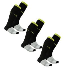 Getry piłkarskie C168 czarne 3 pary. Czarne legginsy długie sportowe Legea, bez wzorów, do piłki nożnej. W wyprzedaży za 76.50 zł.