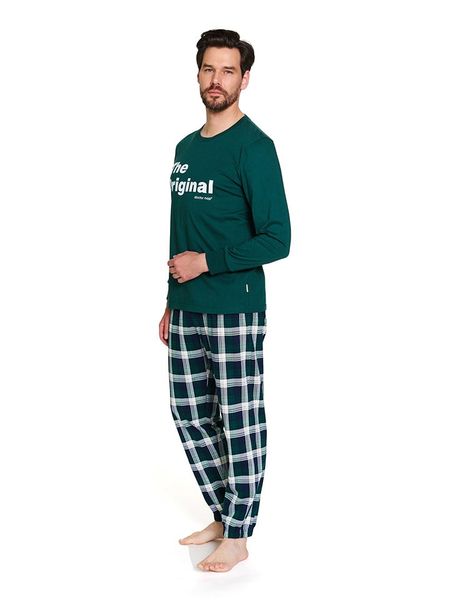 Doctor Nap Piżama w kolorze ciemnozielonym rozmiar: 3XL. Zielone piżamy Doctor Nap, xl, bez wzorów, z bawełny, bez ramiączek. Za 119.99 zł.