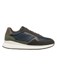 Geox Sneakersy "Branthon" w kolorze granatowo-brązowym rozmiar: 43. Brązowe buty sportowe casual Geox, bez wzorów, bez zapięcia. Za 209.33 zł.