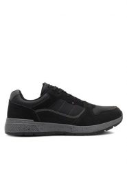 Lanetti Sneakersy MP07-01543-05B Czarny. Czarne buty sportowe casual Lanetti, bez wzorów, z syntetyku, bez zapięcia. Za 179.99 zł.