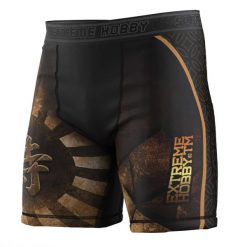 Spodenki Vale Tudo do MMA męskie EXTREME HOBBY BUSHIDO. Czarne odzież kompresyjna EXTREME HOBBY, m, bez wzorów, z elastanu. Za 179.00 zł.
