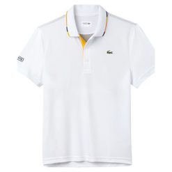 Koszulka polo w kolorze białym. Koszulki polo sportowe marki LACOSTE. W wyprzedaży za 277.95 zł.