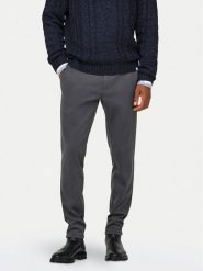 Only & Sons Chinosy 22031061 Szary Slim Fit. Szare eleganckie spodnie Only & Sons, m, z syntetyku. Za 109.99 zł.