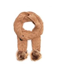 Guess Szalik AW9958 WOL03 Beżowy. Brązowe szaliki Guess, z aplikacjami, z materiału. Za 269.99 zł.