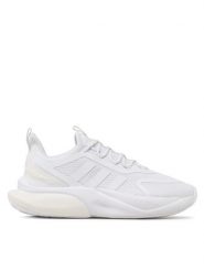 Adidas Sneakersy AlphaBounce+ HP6143 Biały. Białe buty sportowe casual Adidas, bez wzorów, z materiału, bez zapięcia. Za 269.99 zł.